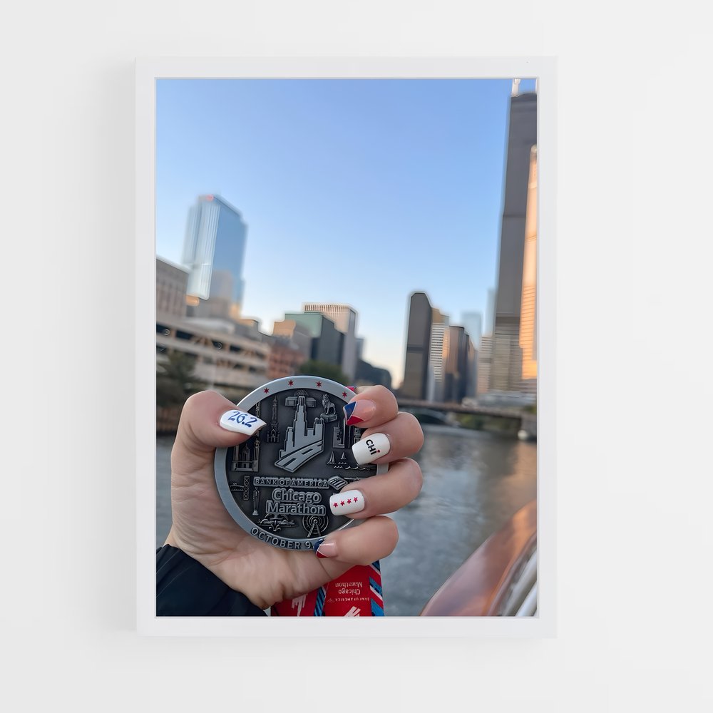 Poster Médaille de Chicago – affiche Athlétisme (vue 3)